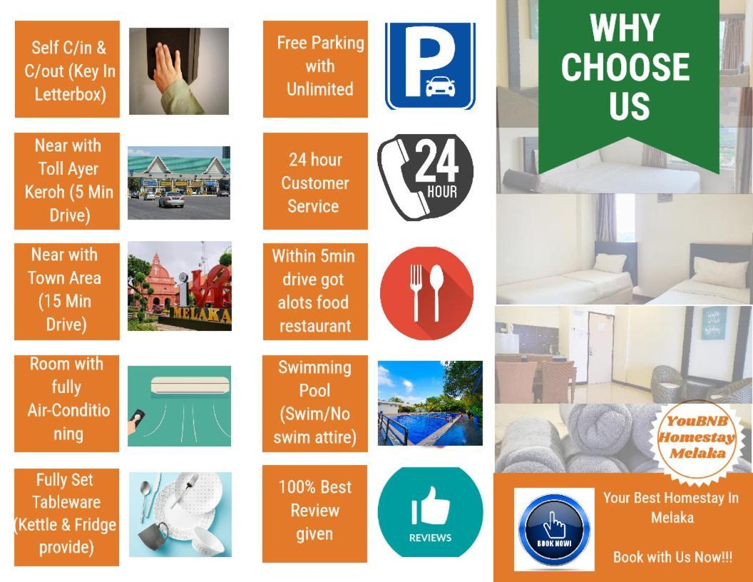 Melaka Top Largest Waterpark Resort - By Youbnb Homestay Melaka Exterior foto